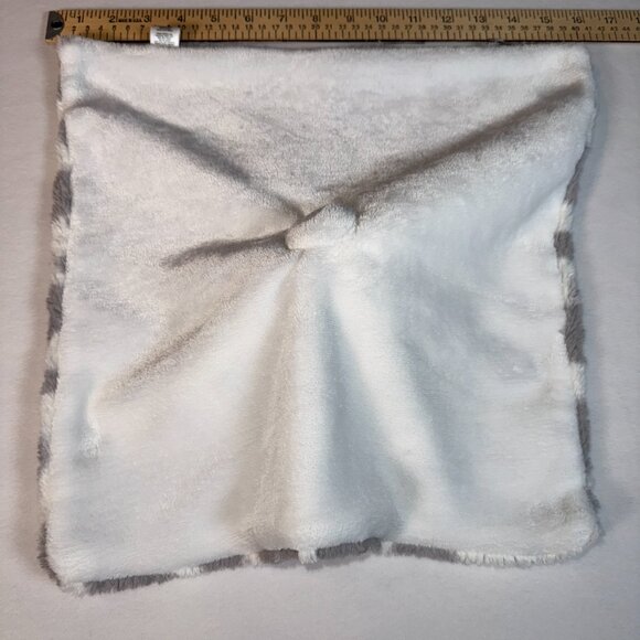 OOBLES Gray & White Giraffe Rattle Security Blanket Lovey~So Soft For Baby~ - Picture 7 of 8